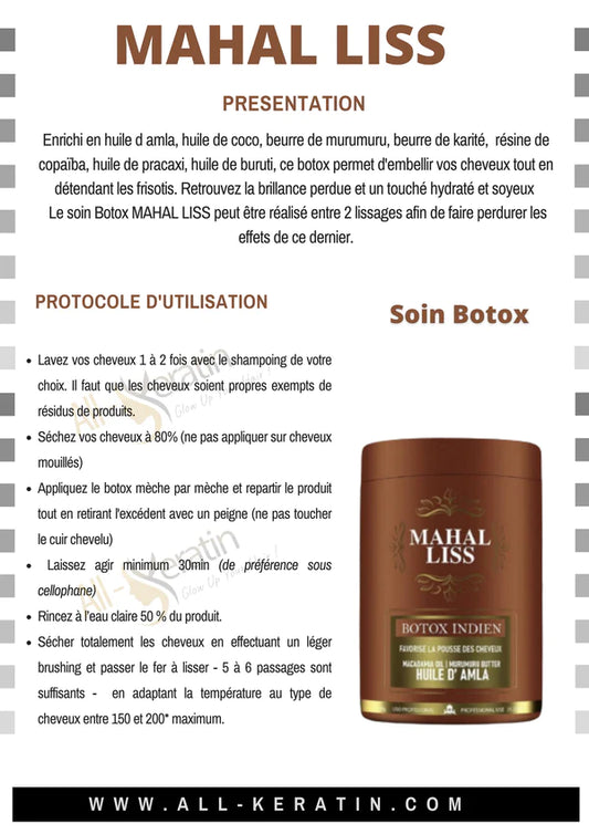1 Kg Botox Mahal Liss nano indio con aceite de amla