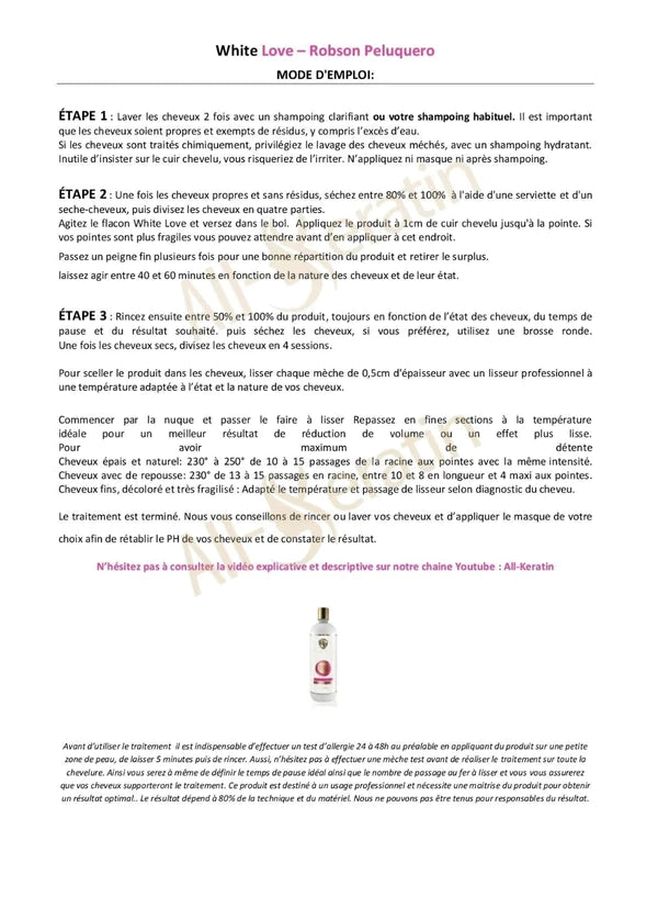 1 Litro White Love - Robson Peluquero