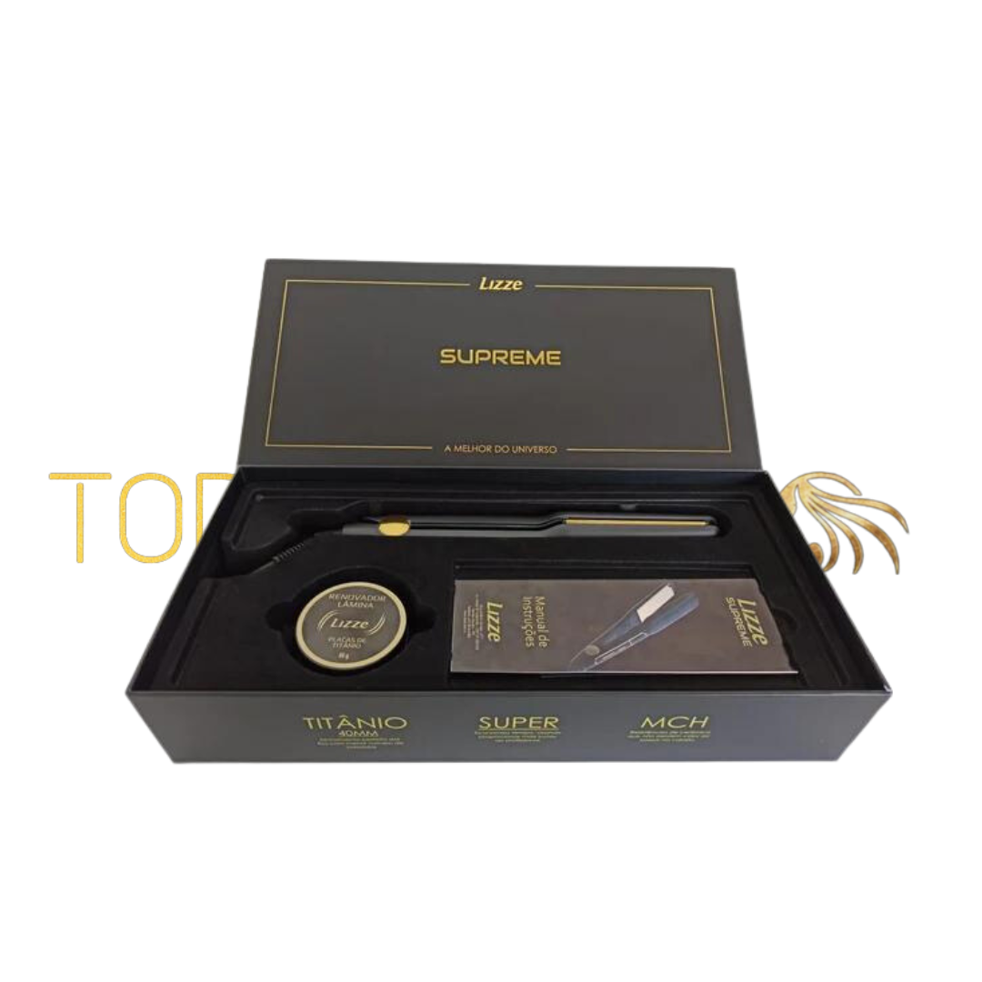 Caja Lizze Supreme Placas Anchas 250° + Cera Mantenimiento