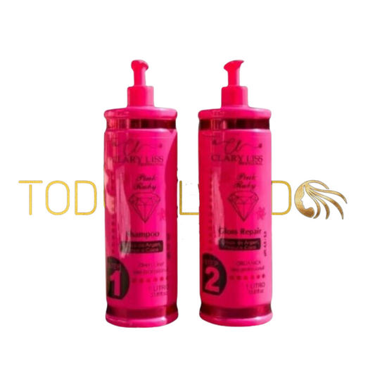 Kit 1 Litro Clary Liss - PINK RUBY