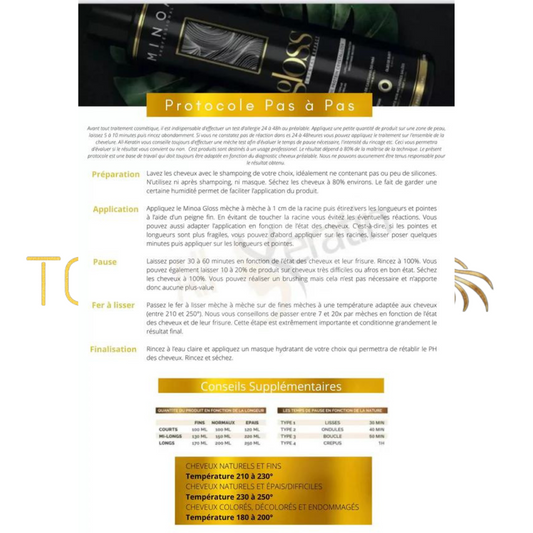 1 litro Minoa Gloss - taninoplastia